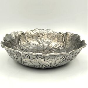 Vintage 1990 Arthur Court Bunny Rabbit‎ Serving Bowl Pewter Approx 8" Home Decor